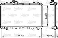 VALEO 735407 - Clase de caja de cambios: Caja de cambios manual<br>Material aletas refrigeradoras: Aluminio<br>Tipo radiador: Aletas refrigeración soldadas<br>Profundidad de red [mm]: 16<br>Ø salida [mm]: 34<br>Ø entrada [mm]: 34<br>Longitud de red [mm]: 375<br>Material depósitos de agua (radiador): Plástico<br>Ancho de red [mm]: 718<br>Restricción de fabricante: Alternativ<br>Restricción de fabricante: Denso<br>Restricción de fabricante: PrascoSelection<br>