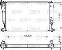 VALEO 735572 - año construcción hasta: 04/2006<br>Material: Aluminio<br>Longitud de red [mm]: 625<br>Ancho de red [mm]: 402<br>Profundidad de red [mm]: 36<br>para OE N°: 164000R020<br>Tipo radiador: Aletas refrigeración soldadas<br>