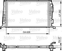 VALEO 735279 - año construcción desde: 10/2013<br>año construcción hasta: 11/2013<br>Código de motor: K9K.8.56<br>Clase de caja de cambios: Caja de cambios manual, 6 marchas<br>Número de fabricación: E<br>Ancho de red [mm]: 628<br>Longitud de red [mm]: 382<br>Profundidad de red [mm]: 27<br>Material: Aluminio<br>Tipo de cárter/carcasa: Cubierta de plástico<br>Calefacción / Refrigeración: para vehículos sin radiador de aceite<br>Peso [kg]: 4,79<br>