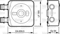 VALEO 818890 - Radiador de aceite, aceite motor