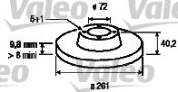 VALEO 186458 - Disco de freno