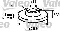 VALEO 186432 - Disco de freno