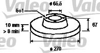 VALEO 186190 - Disco de freno