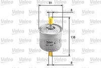 VALEO 587007 - Filtro combustible