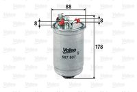 VALEO 587507 - Filtro combustible