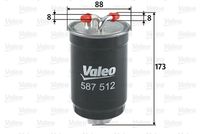 VALEO 587512 - Filtro combustible