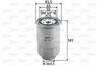 VALEO 587709 - Filtro combustible