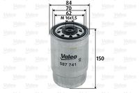 VALEO 587741 - Filtro combustible