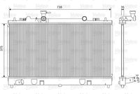 VALEO 734410 - Radiador, refrigeración del motor