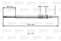 VALEO 345112 - Bujía de precalentamiento