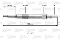 VALEO 345114 - Bujía de precalentamiento