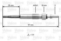 VALEO 345125 - Bujía de precalentamiento