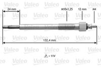 VALEO 345163 - Tensión [V]: 11<br>Medida de rosca: M10 x 1,25<br>Resistencia [Ohm]: 0,53<br>Longitud total [mm]: 134<br>Profundidad de montaje [mm]: 24<br>Tipo de bujías: Calentadores de cerámica<br>Ancho de llave: 12<br>Técnica conexión: Thread<br>