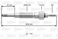 VALEO 345213 - Bujía de precalentamiento