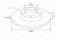 VALEO 197342 - Lado de montaje: Eje delantero<br>Tipo de disco de frenos: ventilado<br>Diámetro exterior [mm]: 257<br>Espesor de disco de frenos [mm]: 24<br>Diámetro de centrado [mm]: 69<br>Altura [mm]: 45,5<br>Espesor mínimo [mm]: 22,4<br>Llanta, nº de taladros: 4<br>Cantidad de agujeros de fijación: 2<br>Homologación: ECE-R90<br>Peso [kg]: 11,3<br>