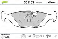 VAICO V208106 - Juego de pastillas de freno - Q+, calidad de primer equipo