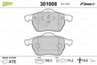 VAICO V250001 - Juego de pastillas de freno - Q+, calidad de primer equipo