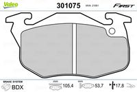 VAICO V424103 - Juego de pastillas de freno - Green Mobility Parts