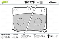 TRW GDB3239 - Juego de pastillas de freno - COTEC