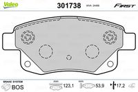 TRW GDB1725 - Juego de pastillas de freno - COTEC