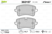 VAICO V250521 - Juego de pastillas de freno - Green Mobility Parts