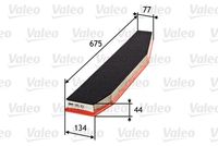 VALEO 585313 - Longitud [mm]: 674<br>Ancho [mm]: 134,0<br>Altura [mm]: 45<br>Tipo de filtro: Cartucho filtrante<br>Peso [kg]: 0,352<br>