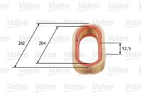 VALEO 585641 - año construcción hasta: 08/1971<br>Tipo de filtro: Cartucho filtrante<br>Altura [mm]: 53<br>Diámetro exterior [mm]: 257<br>Diámetro interior [mm]: 204<br>