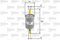 VALEO 587008 - Tipo de filtro: Filtro de tubería<br>Altura [mm]: 159<br>Diámetro exterior [mm]: 55<br>Peso [kg]: 0,1925<br>