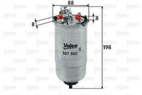 VALEO 587502 - Filtro combustible