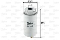 VALEO 587730 - Filtro combustible