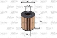 VALEO 586503 - Tipo de filtro: Cartucho filtrante<br>Diámetro interior [mm]: 29<br>Diámetro exterior [mm]: 64<br>Diámetro [mm]: 65<br>Altura [mm]: 69<br>Diám. int. 1 [mm]: 29<br>Peso [kg]: 0,0625<br>