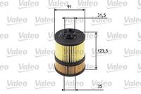 VALEO 586549 - Código de motor: Z30DT<br>Diámetro 2 [mm]: 35<br>Diámetro exterior [mm]: 91<br>Tipo de filtro: Cartucho filtrante<br>Altura [mm]: 123,5<br>Altura 1 [mm]: 106<br>Peso [kg]: 0,1081<br>