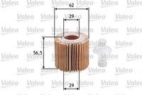 VALEO 586583 - Tipo de filtro: Cartucho filtrante<br>Altura [mm]: 55<br>Diámetro exterior [mm]: 60<br>Diám. int. 1 [mm]: 29<br>Diám. int. 2[mm]: 29<br>