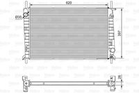 VALEO 701527 - Clase de caja de cambios: Caja de cambios manual<br>Equipamiento de vehículo: para vehículos sin aire acondicionado<br>Material aletas refrigeradoras: Aluminio<br>Tipo radiador: Aletas refrigeración unidas mecánicamente<br>Profundidad de red [mm]: 34<br>Ø entrada [mm]: 34<br>Ø salida [mm]: 34<br>Ancho de red [mm]: 396<br>Material depósitos de agua (radiador): Plástico<br>Longitud de red [mm]: 620<br>Restricción de fabricante: Alternativ<br>Restricción de fabricante: PrascoSelection<br>