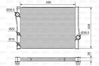 VALEO 701549 - Radiador, refrigeración del motor