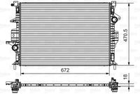 VALEO 735550 - Radiador, refrigeración del motor