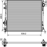 VALEO 735625 - Radiador, refrigeración del motor