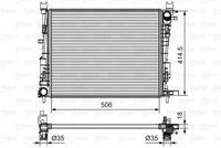 VALEO 735634 - Material aletas refrigeradoras: Aluminio<br>Tipo radiador: Aletas refrigeración unidas mecánicamente<br>Profundidad de red [mm]: 23<br>Ø salida [mm]: 35<br>Ø entrada [mm]: 35<br>Ancho de red [mm]: 396<br>Longitud de red [mm]: 510<br>Material depósitos de agua (radiador): Plástico<br>Restricción de fabricante: Alternativ<br>Restricción de fabricante: Calsonic<br>Restricción de fabricante: PrascoSelection<br>