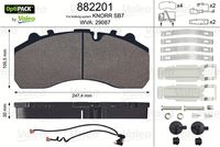 VALEO 882201 - Juego de pastillas de freno - OPTIPACK