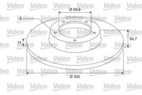 VALEO 675417 - Disco de freno - COATED