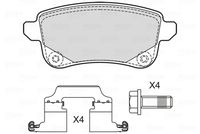 VALEO 601706 - Juego de pastillas de freno