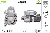 VALEO 432622 - Motor de arranque