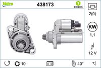 VALEO 438173 - Motor de arranque - VALEO ORIGINS NEW OE TECHNOLOGY