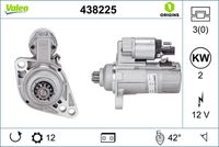 VALEO 438225 - Motor de arranque - VALEO ORIGINS NEW OE TECHNOLOGY