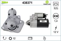 VALEO 438371 - Motor de arranque - VALEO CORE-FLEX