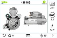 VALEO 438485 - Motor de arranque - VALEO ORIGINS NEW OE TECHNOLOGY