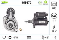 VALEO 455672 - Motor de arranque - VALEO RE-GEN REMANUFACTURED