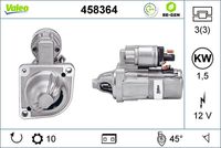 VALEO 458364 - Motor de arranque - VALEO RE-GEN REMANUFACTURED