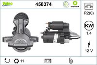 VALEO 458374 - Motor de arranque - VALEO RE-GEN REMANUFACTURED