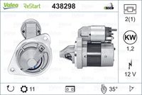 VALEO 438298 - Motor de arranque - VALEO ORIGINS NEW STOP&START OE TECHNOLOGY